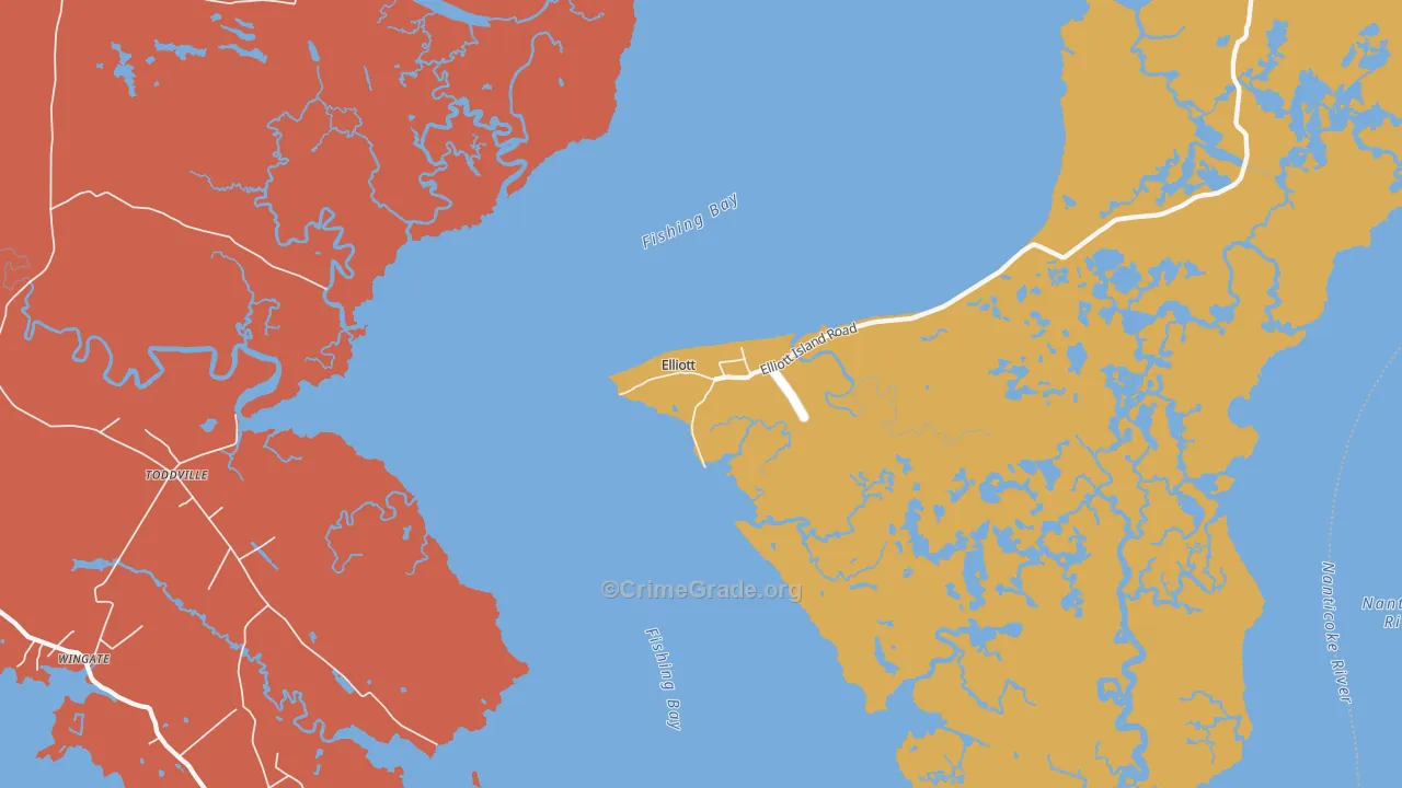 Elliott, MD Map of Murder Rates
