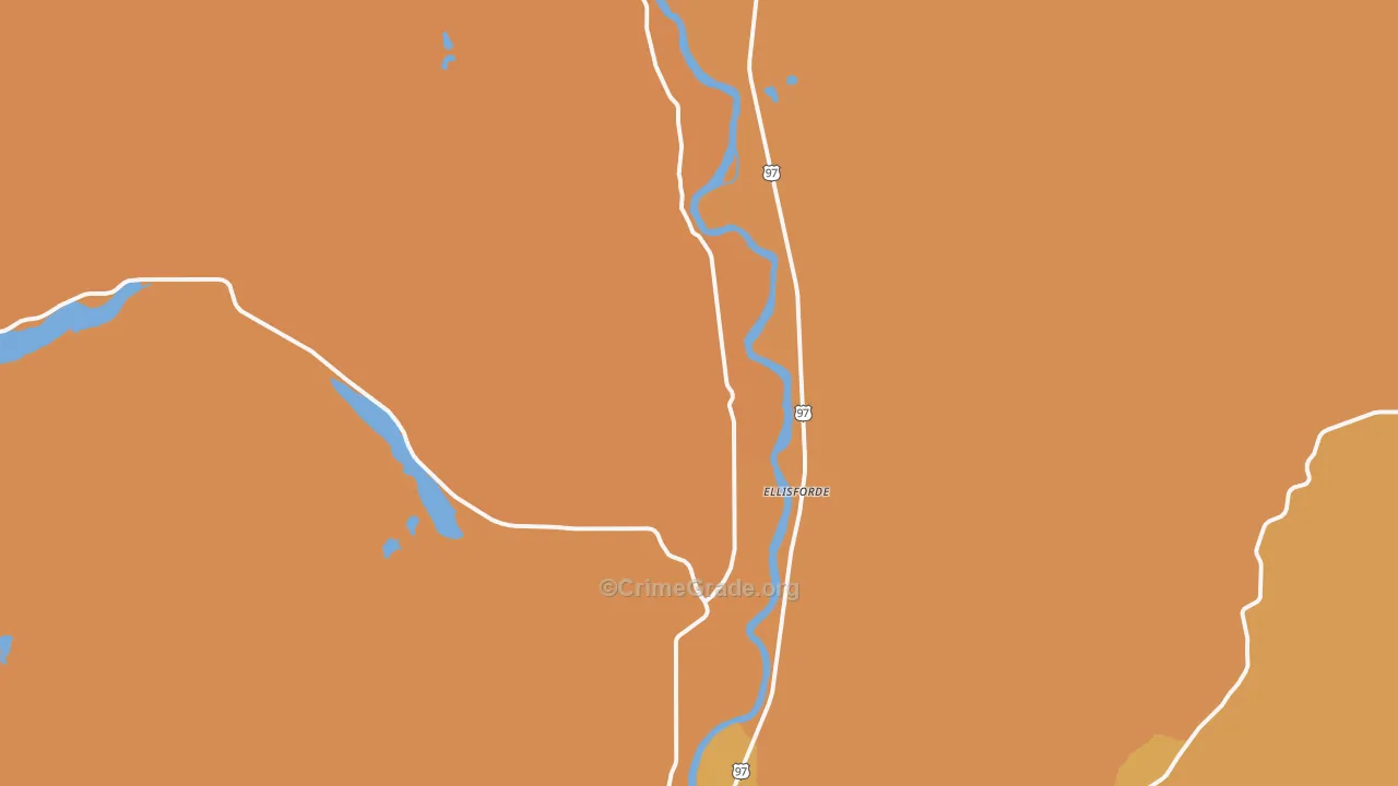 Ellisforde, WA Map of Murder Rates