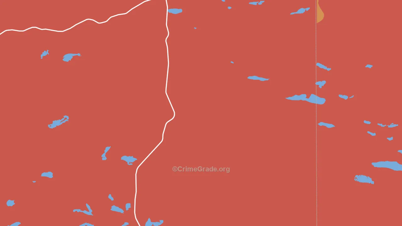 Ellsworth, NE Map of Murder Rates