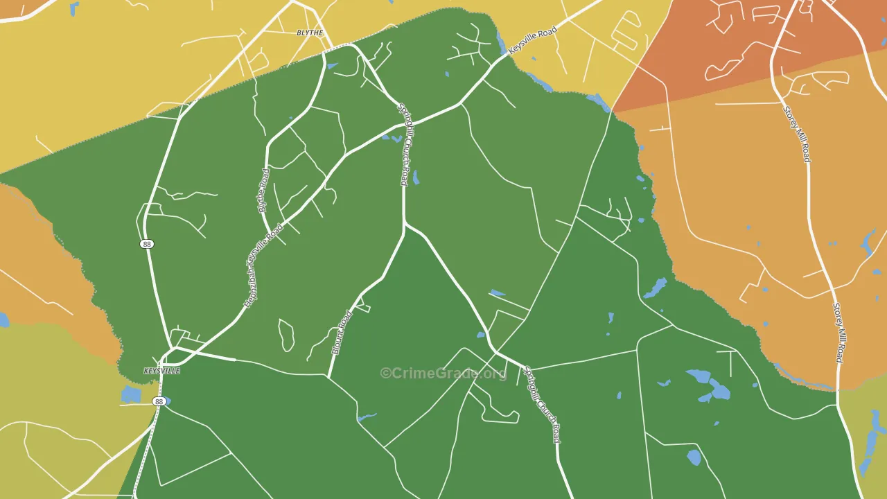 Ellwood, GA Map of Murder Rates
