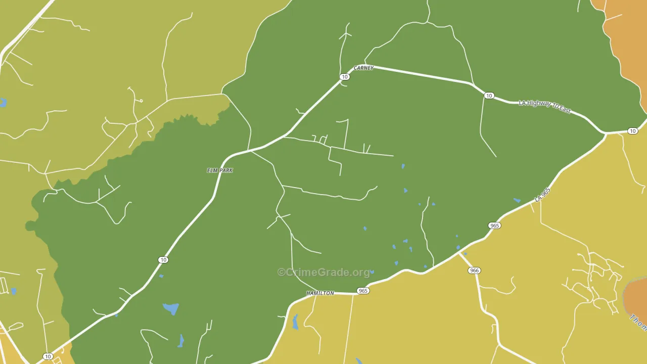 Elm Park, LA Map of Murder Rates
