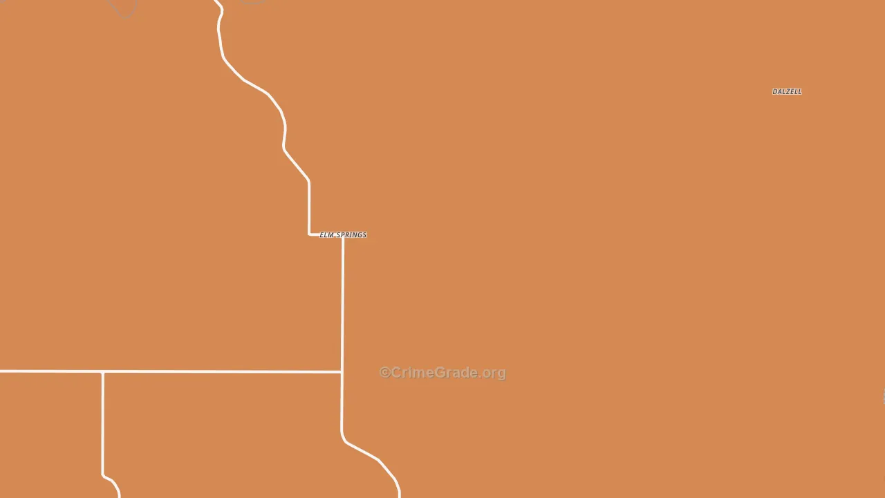 Elm Springs, SD Map of Murder Rates