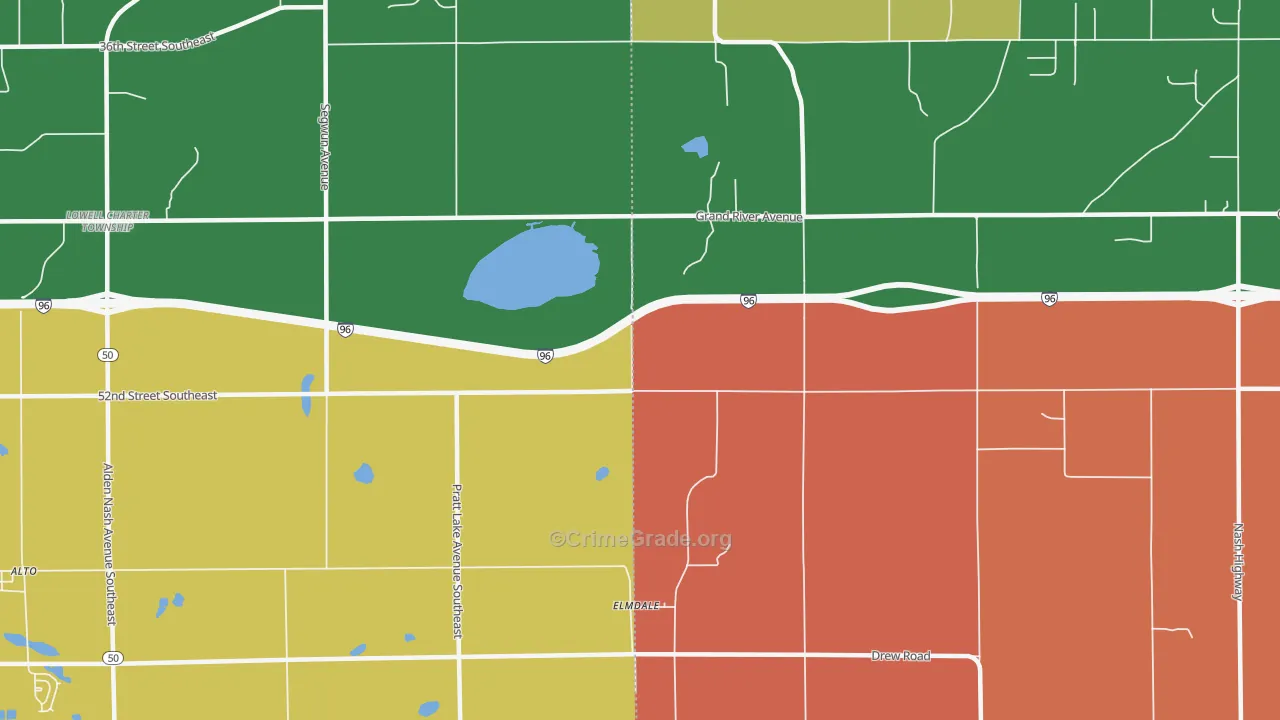Elmdale, MI Map of Murder Rates