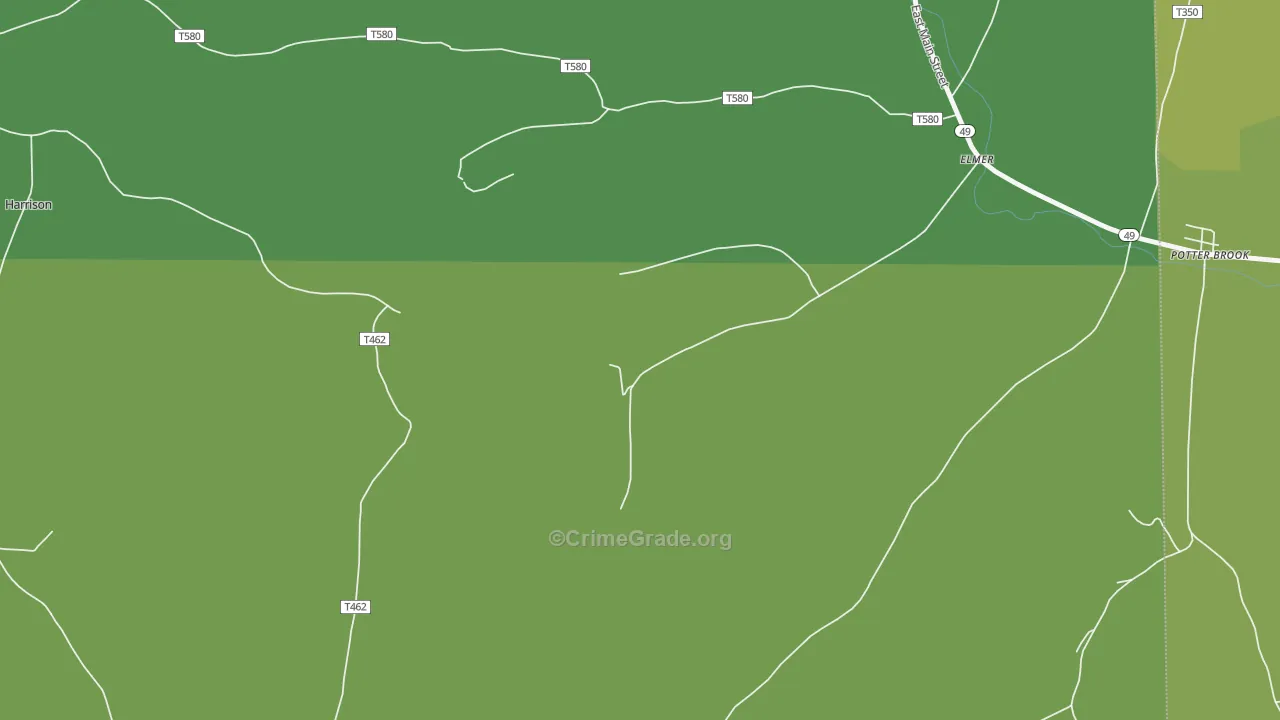Elmer, PA Map of Murder Rates