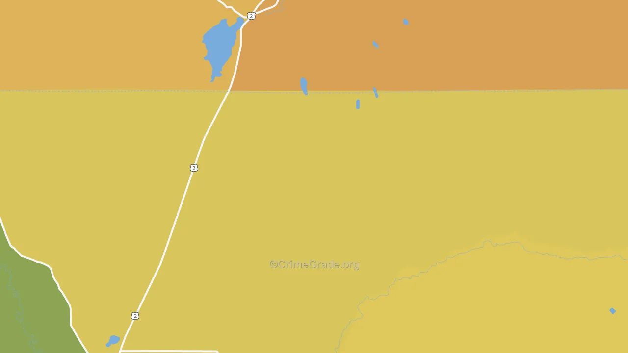 Elmira, ID Map of Murder Rates