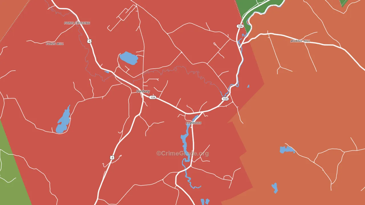 Elmwood, NH Map of Murder Rates