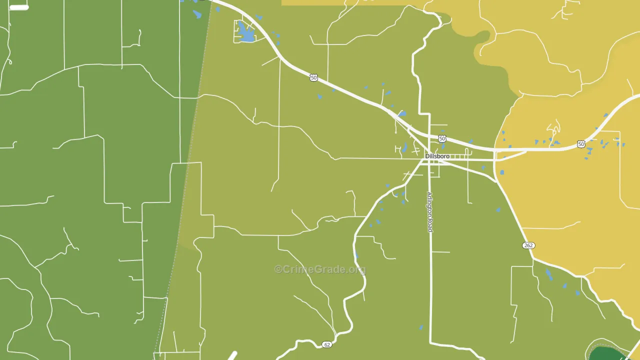 Elrod, IN Map of Murder Rates