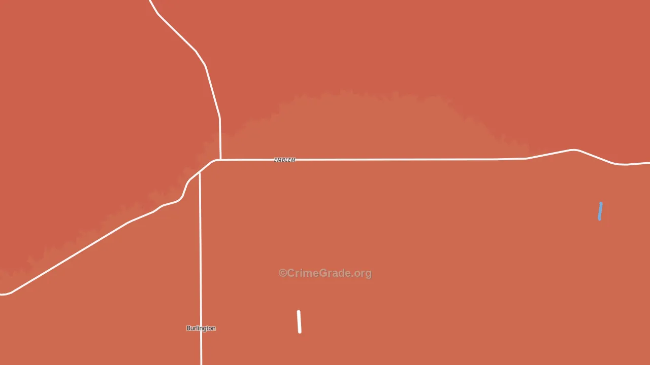 Emblem, WY Map of Murder Rates