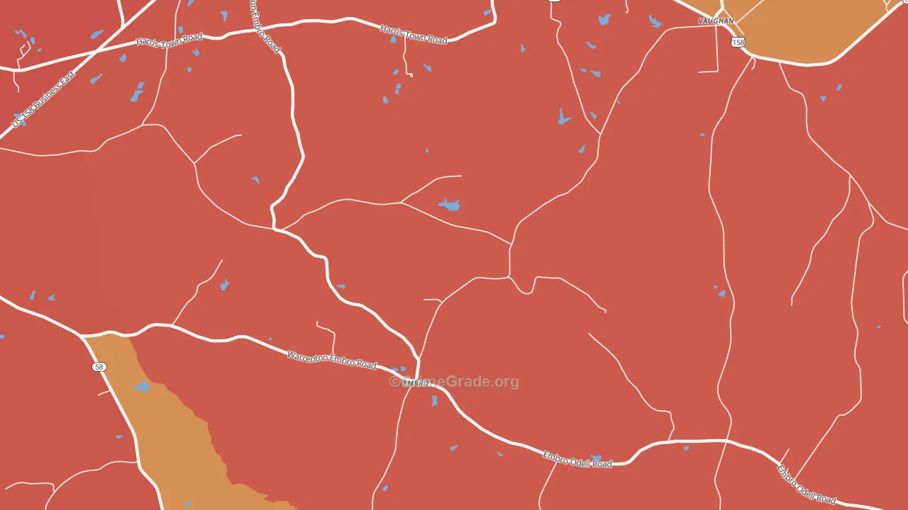 Embro, NC Map of Murder Rates