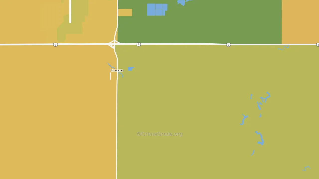 Emerado, ND Map of Murder Rates