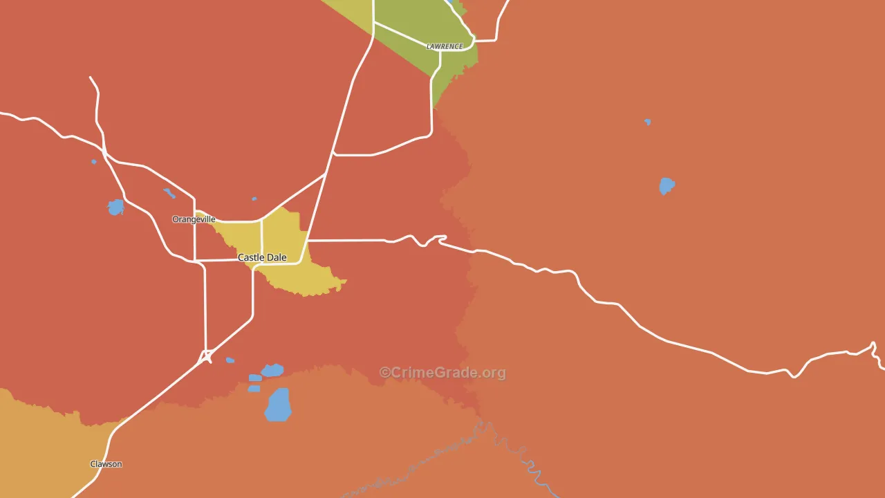 Emery County, UT Map of Murder Rates