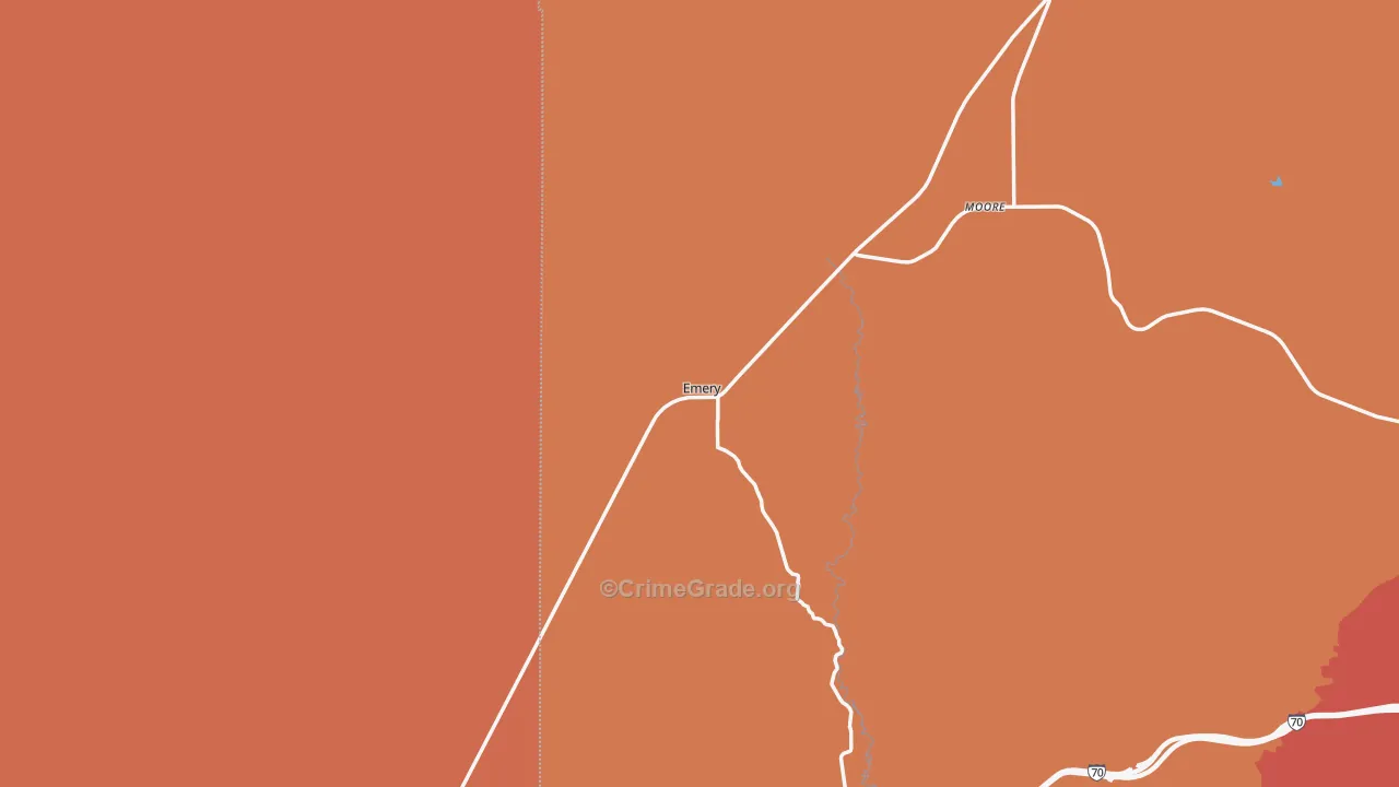 Emery, UT Map of Murder Rates