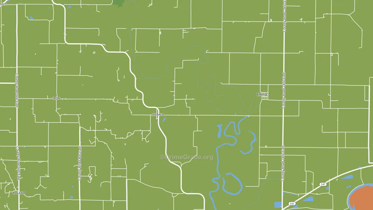 Emma, IL Map of Murder Rates