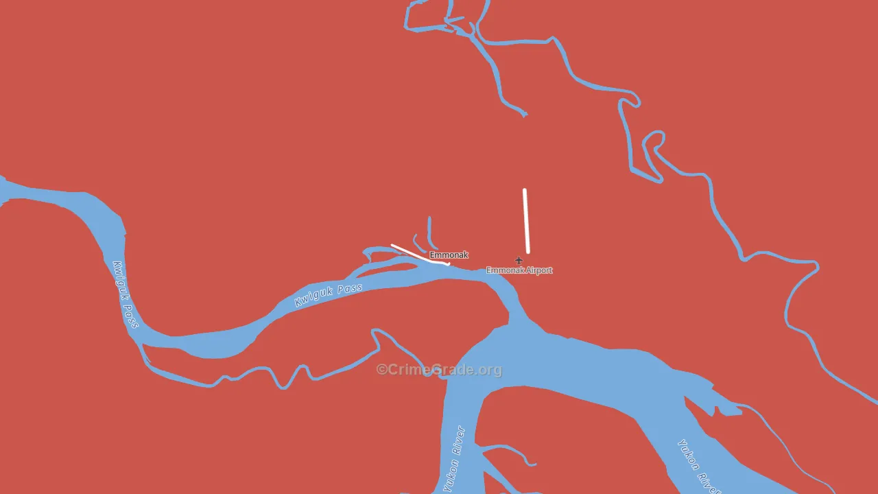 Emmonak, AK Map of Murder Rates