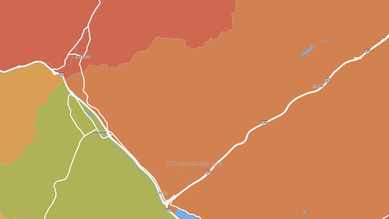 Emory, UT Map of Murder Rates