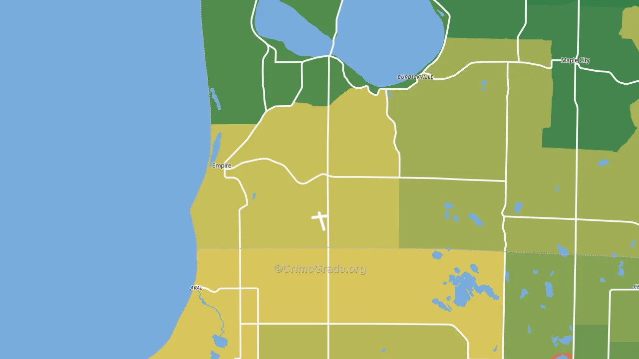 Empire, MI Map of Murder Rates