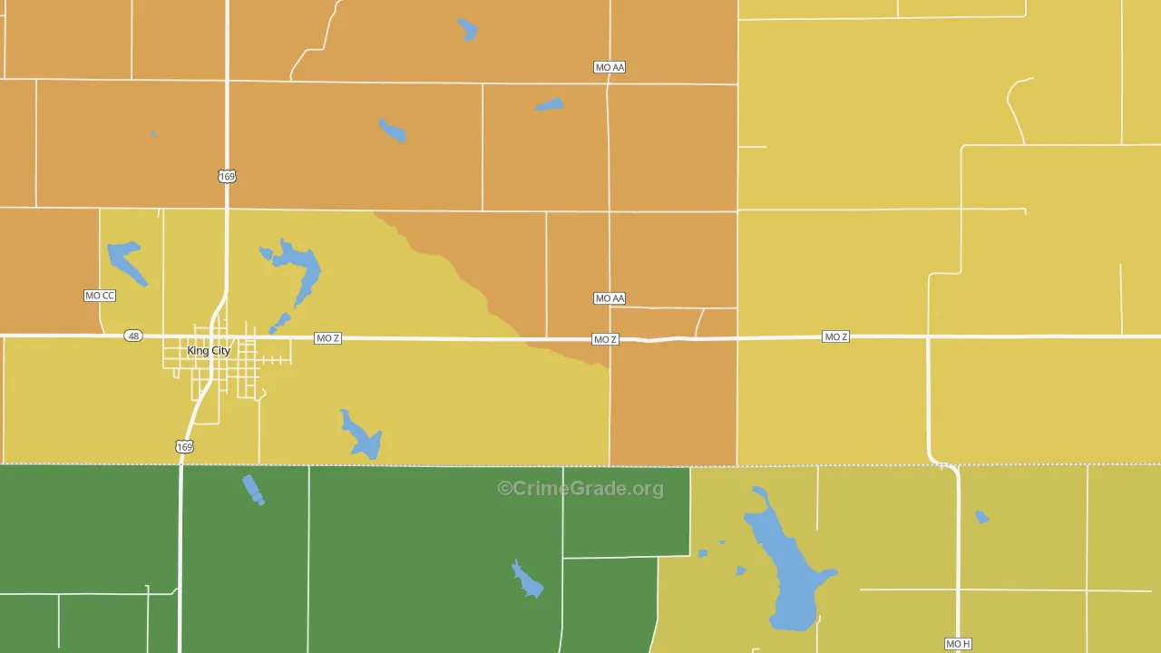 Empire Prairie, MO Map of Murder Rates
