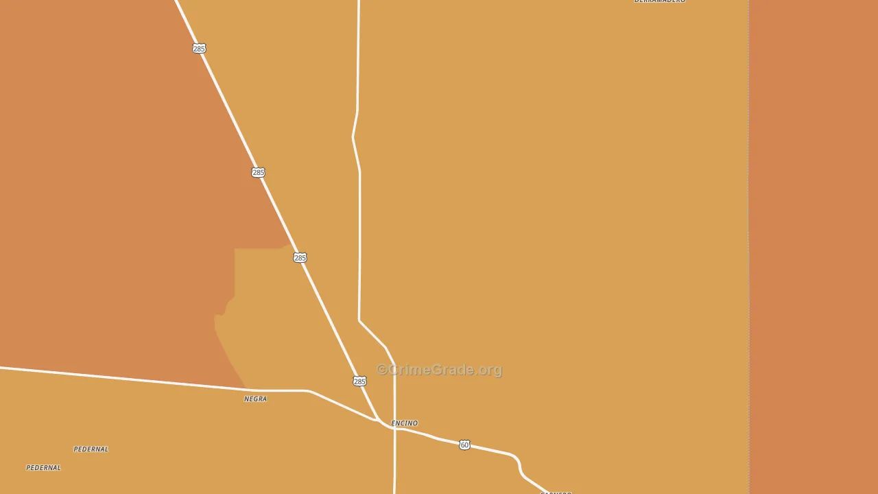 Encino, NM Map of Murder Rates