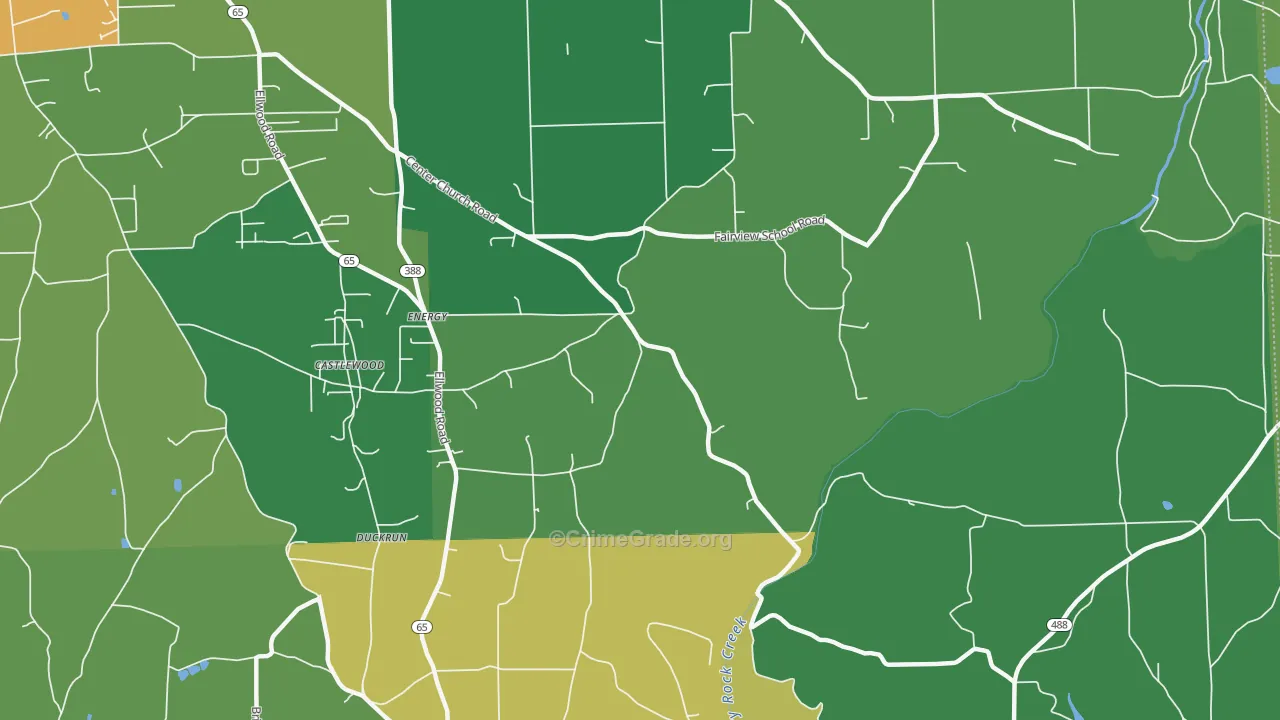 Energy, PA Map of Murder Rates
