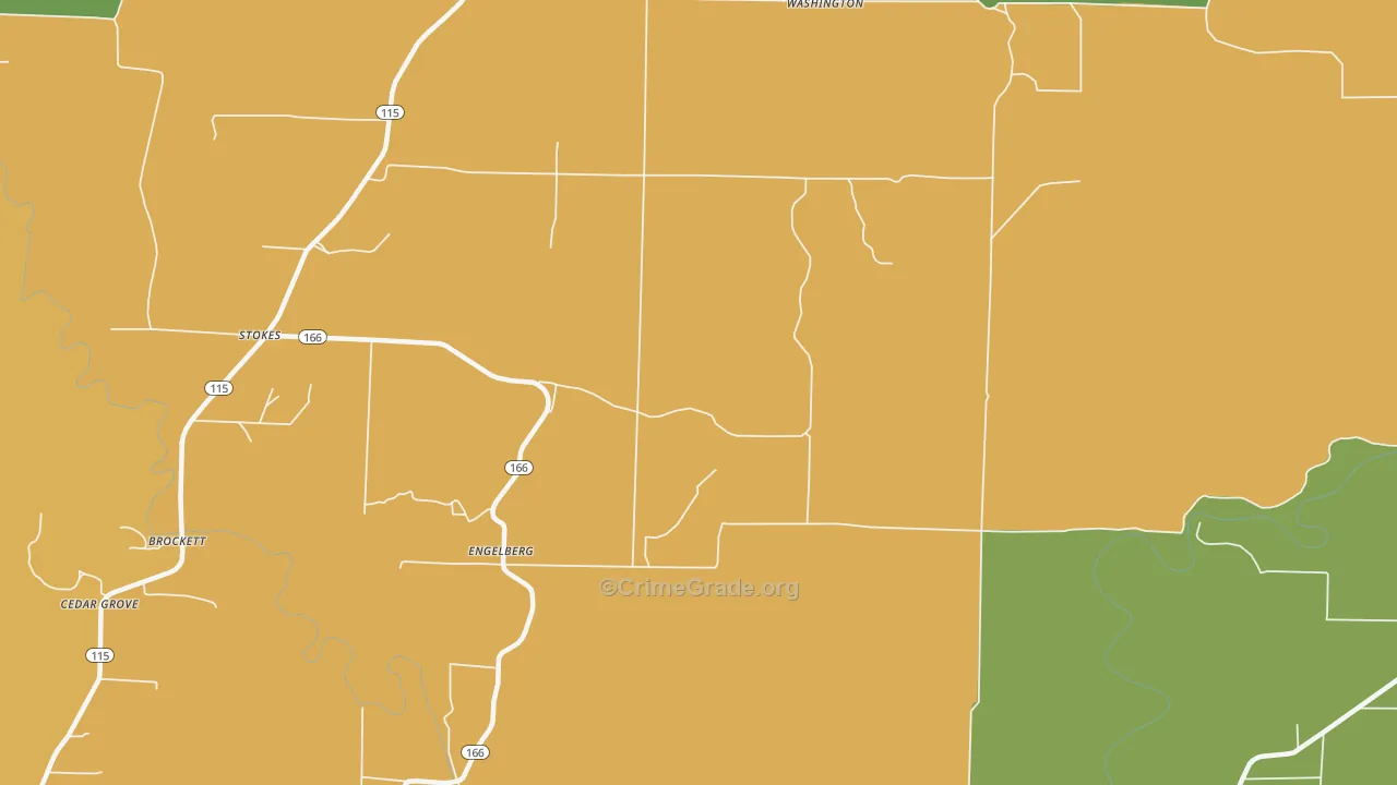 Engelberg, AR Map of Murder Rates