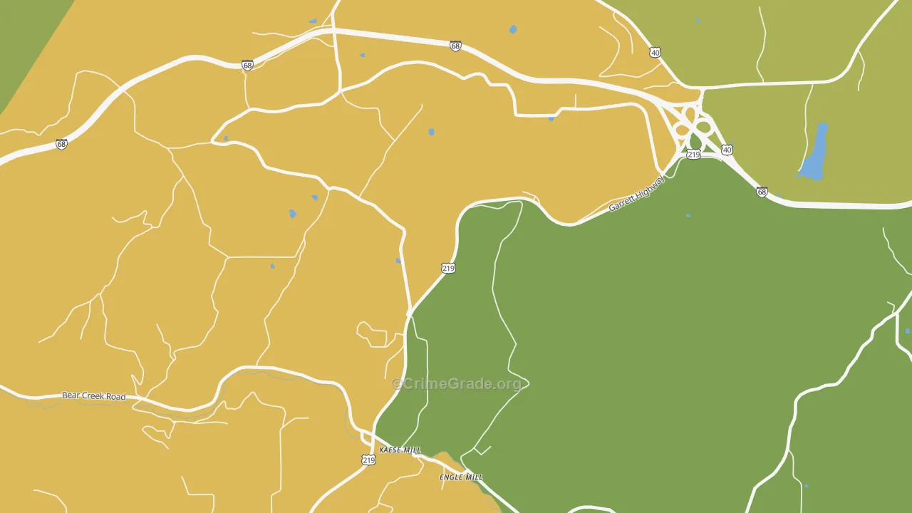 Engle Mill, MD Map of Murder Rates