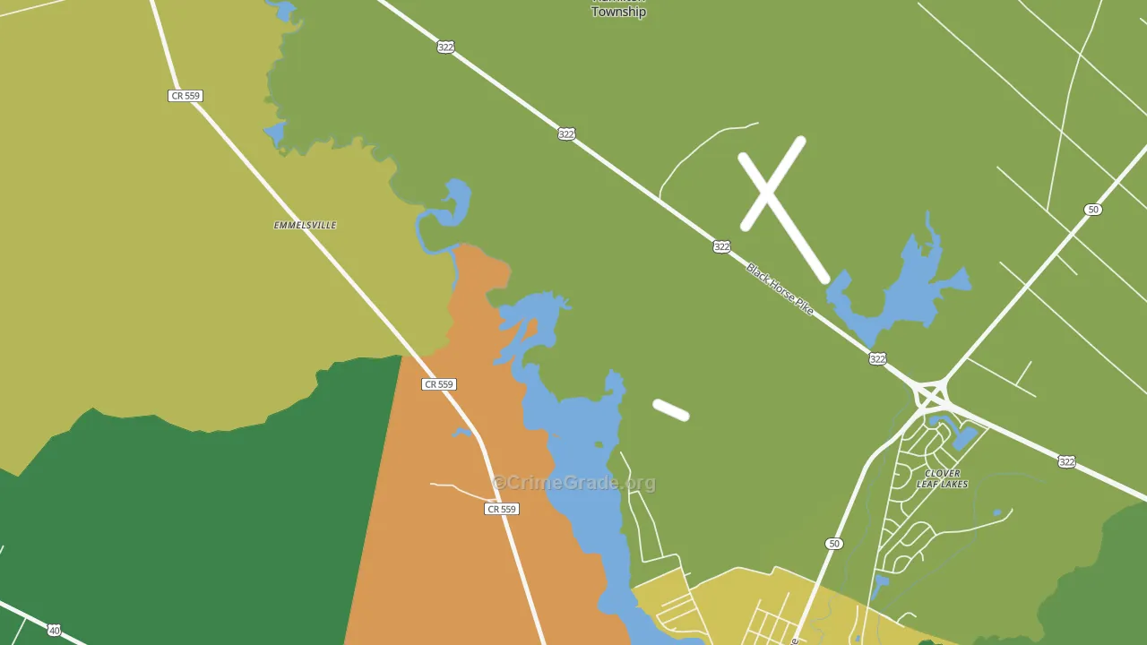 English Creek, NJ Map of Murder Rates