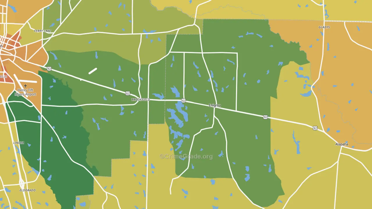 Enigma, GA Map of Murder Rates