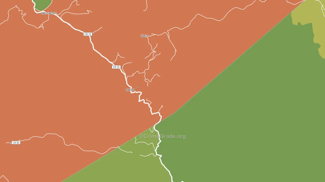 Enoch, WV Map of Murder Rates
