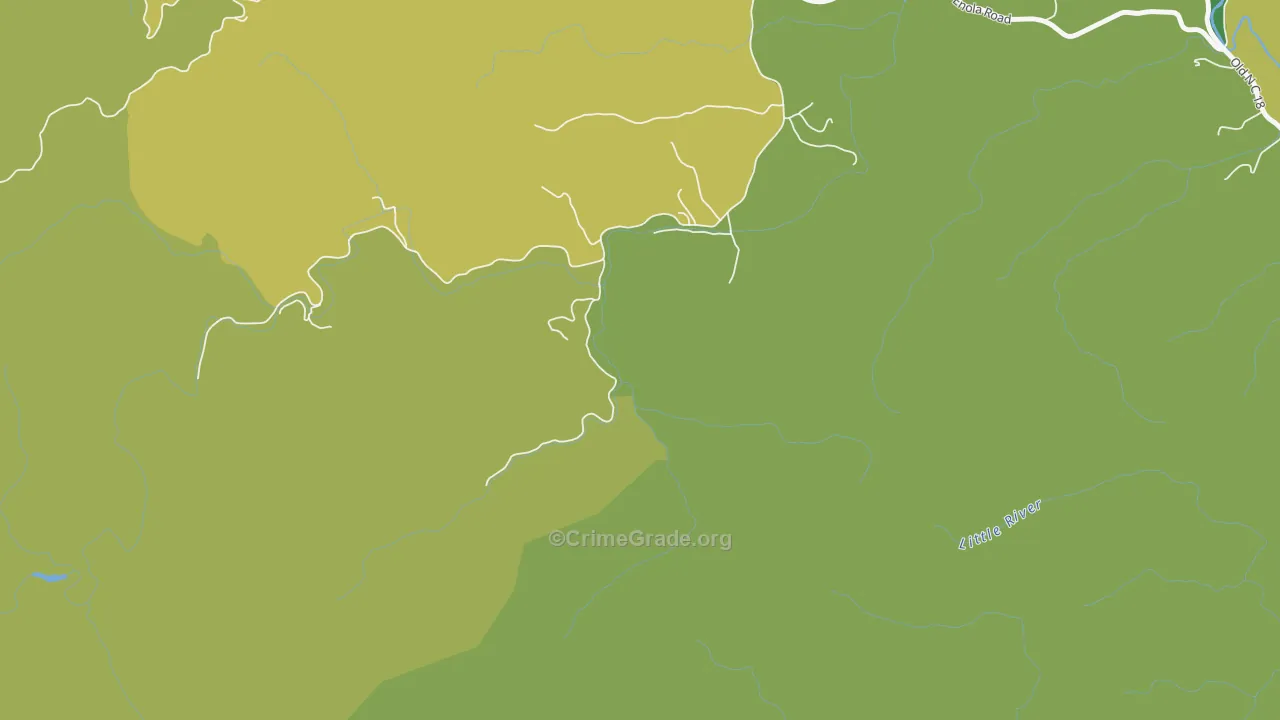 Enola, NC Map of Murder Rates