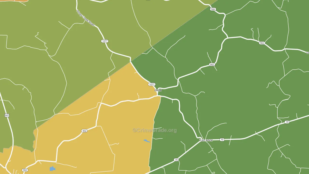 Enon, KY Map of Murder Rates