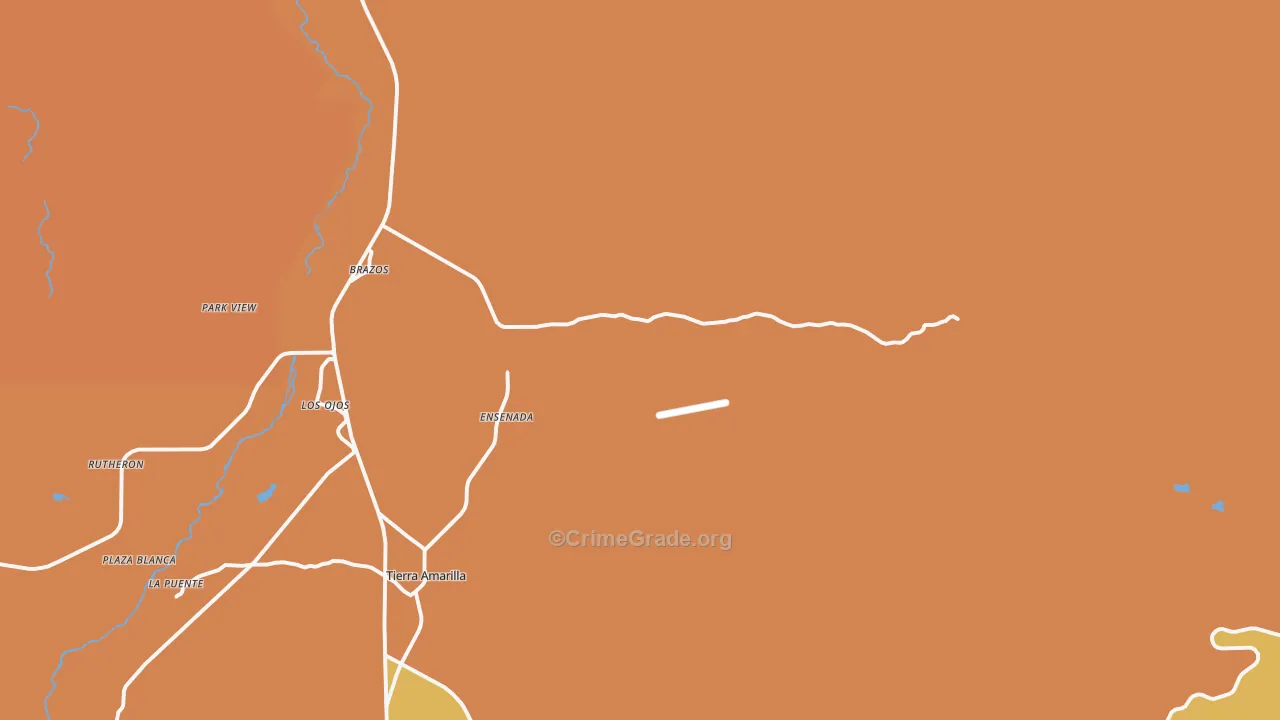 Ensenada, NM Map of Murder Rates