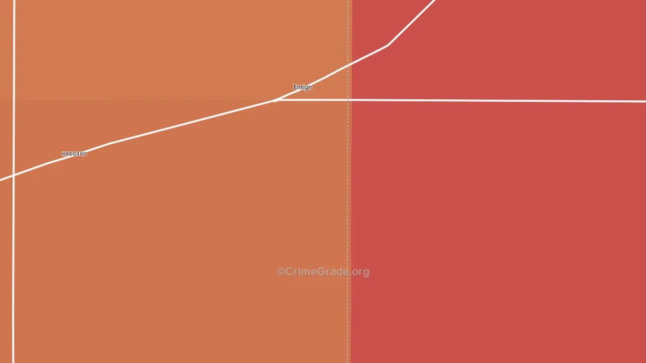 Ensign, KS Map of Murder Rates