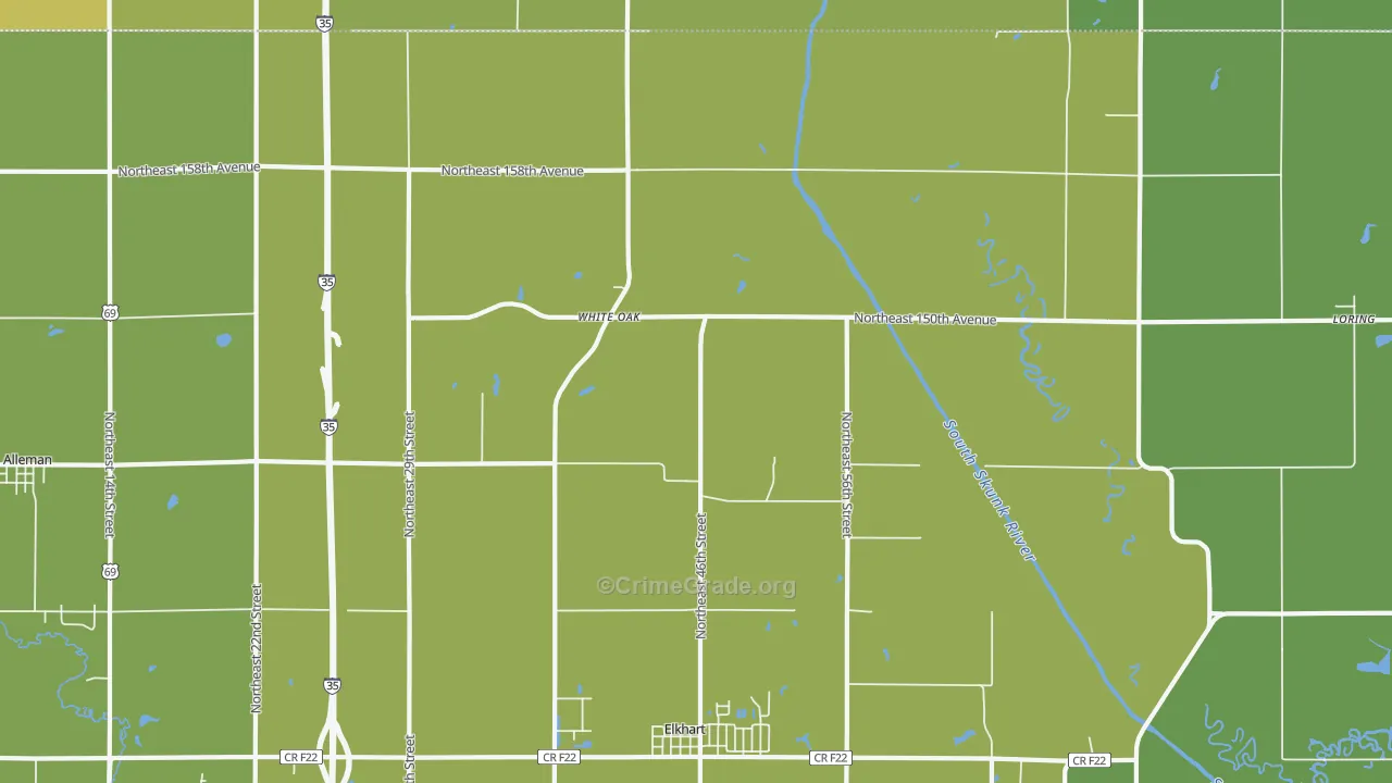Enterprise, IA Map of Murder Rates