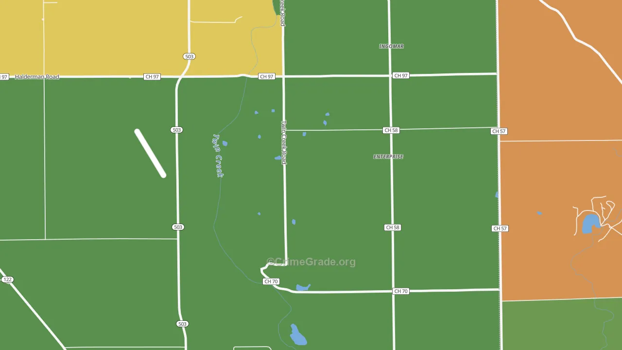Enterprise, OH Map of Murder Rates