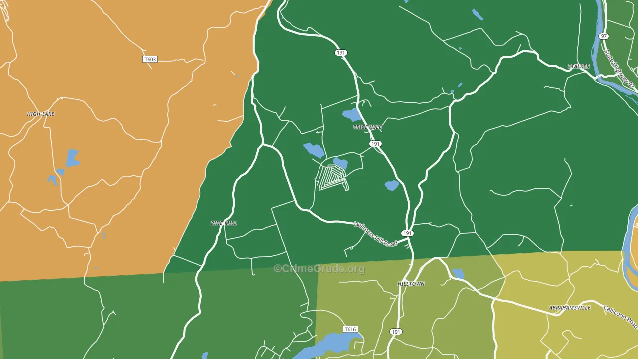 Equinunk, PA Map of Murder Rates