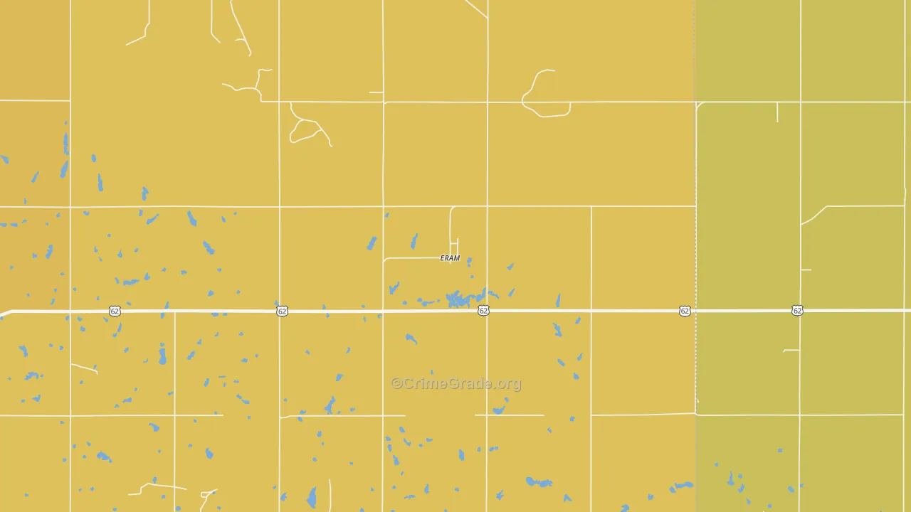 Eram, OK Map of Murder Rates