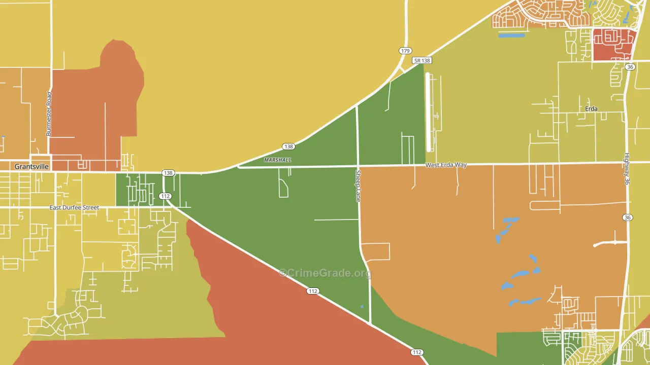 Erda, UT Map of Murder Rates