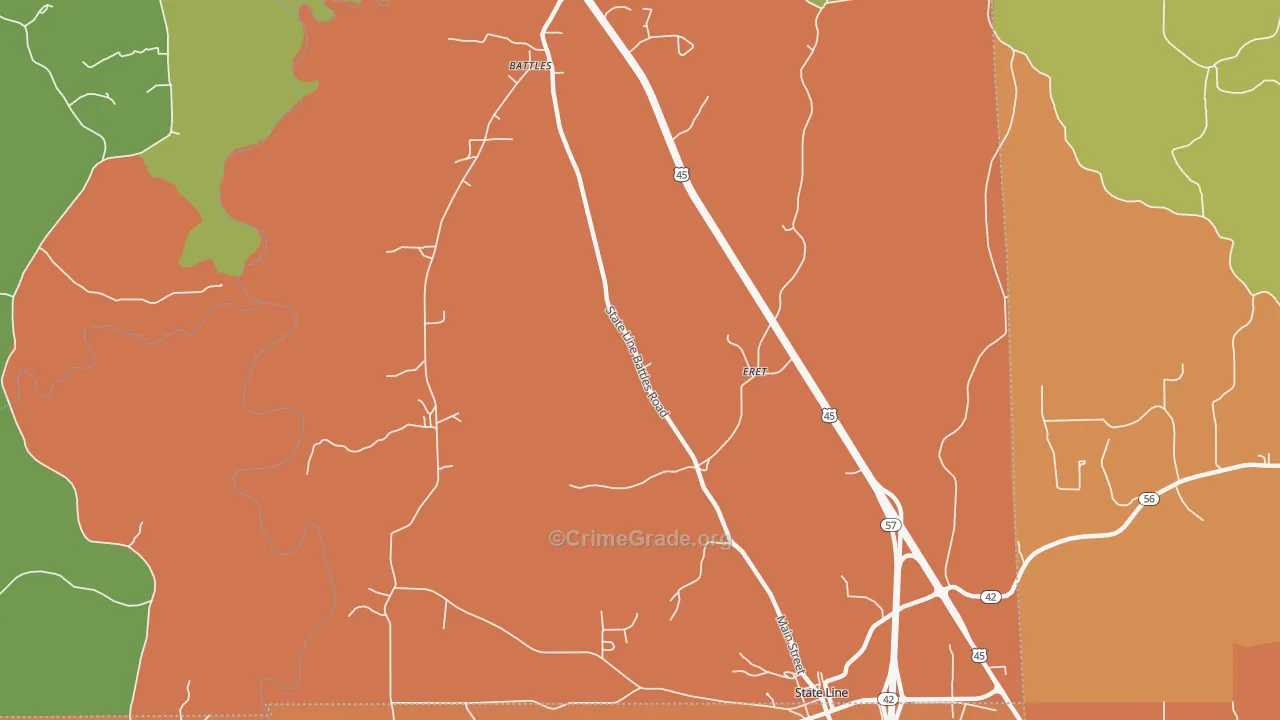 Eret, MS Map of Murder Rates