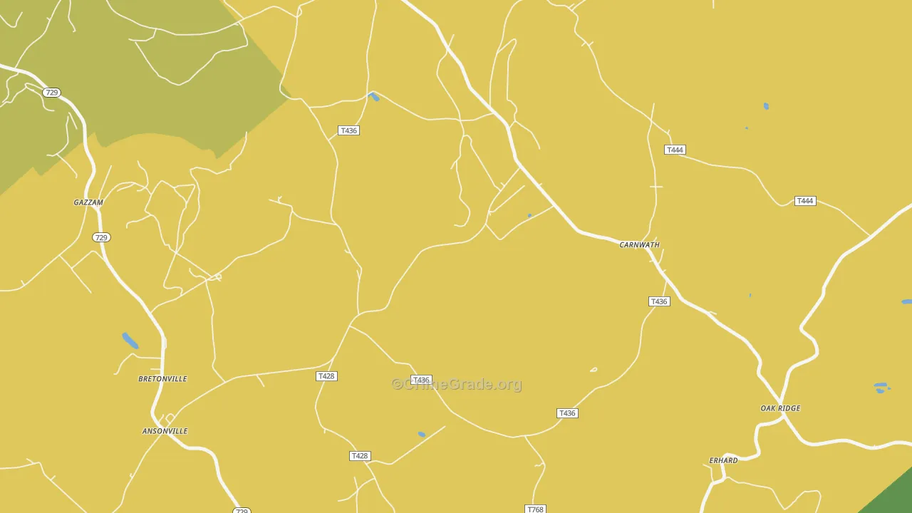 Erhard, PA Map of Murder Rates