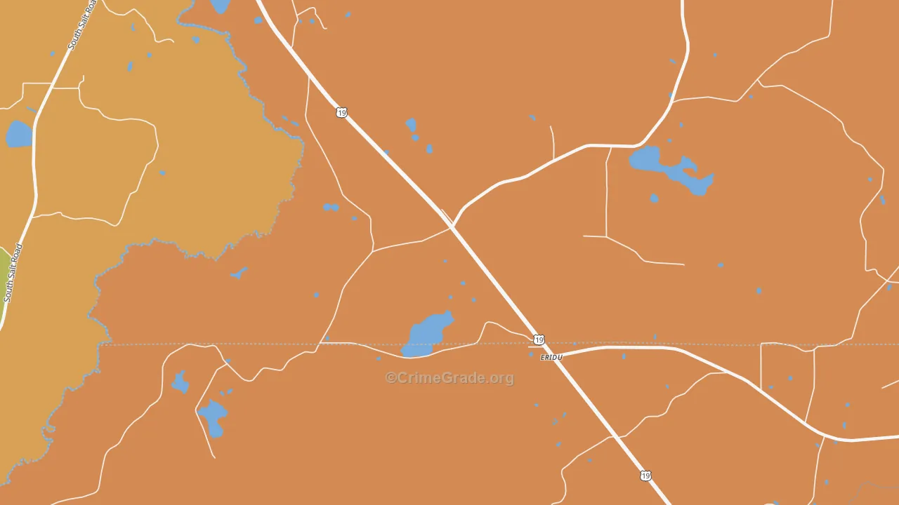 Eridu, FL Map of Murder Rates