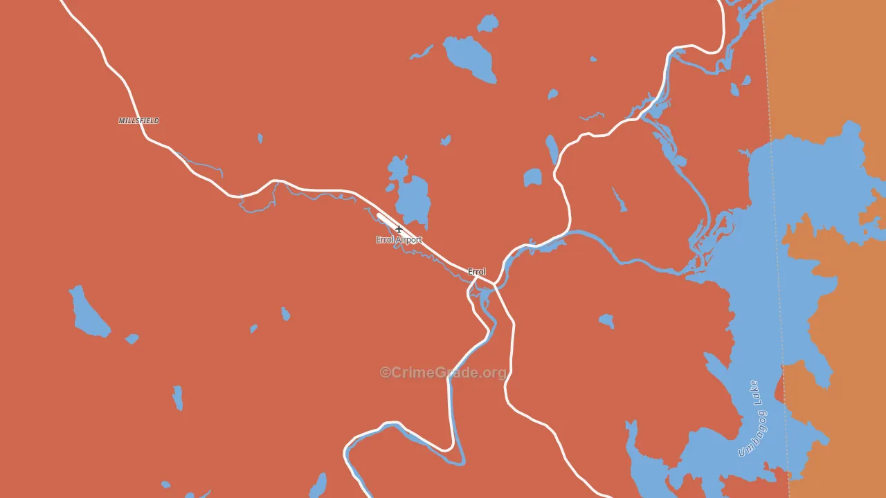 Errol, NH Map of Murder Rates