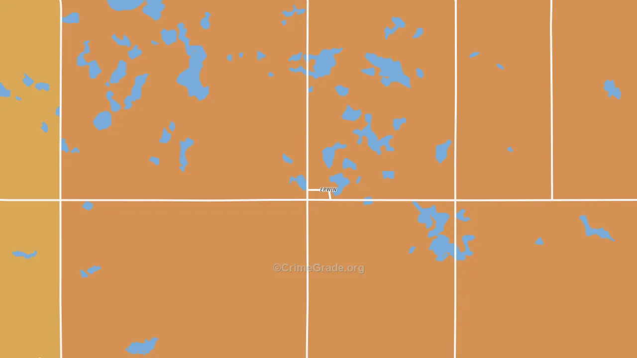 Erwin, SD Map of Murder Rates