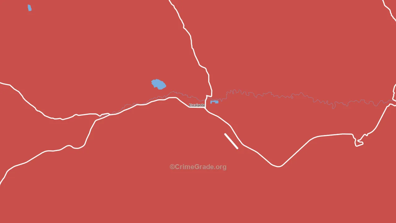 Escalante, UT Map of Murder Rates