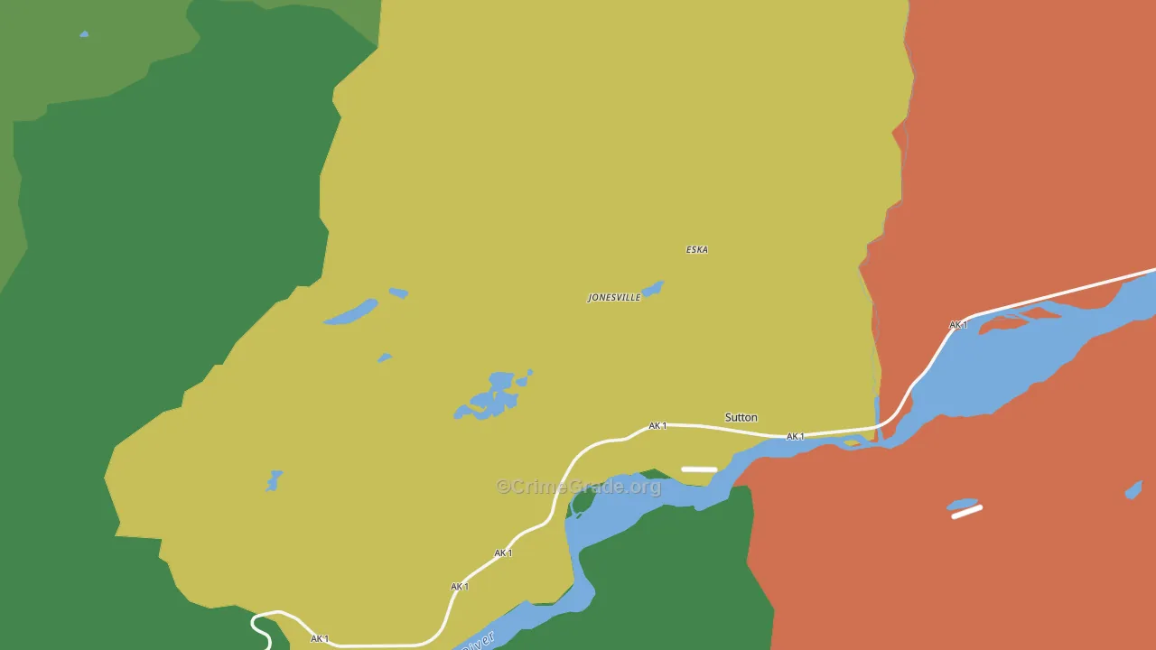 Eska, AK Map of Murder Rates