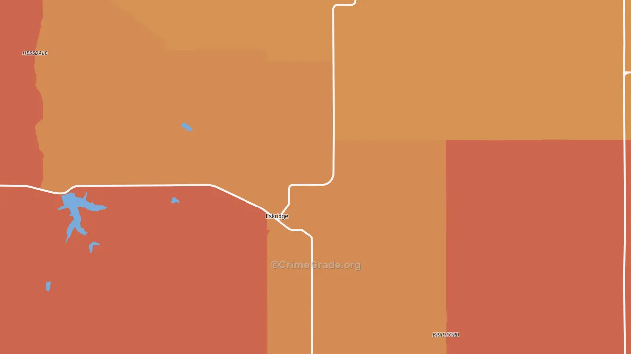 Eskridge, KS Map of Murder Rates