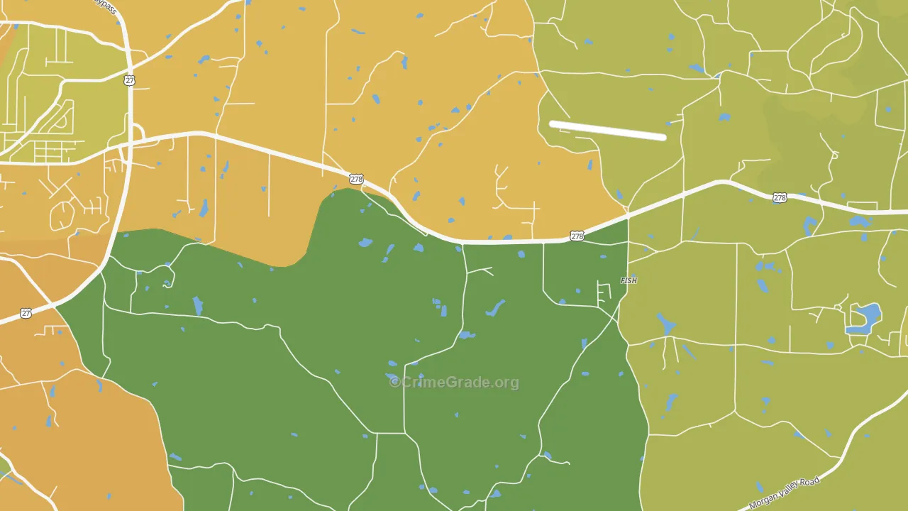 Esom Hill, GA Map of Murder Rates