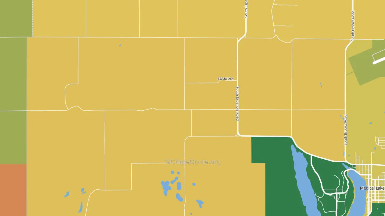 Espanola, WA Map of Murder Rates