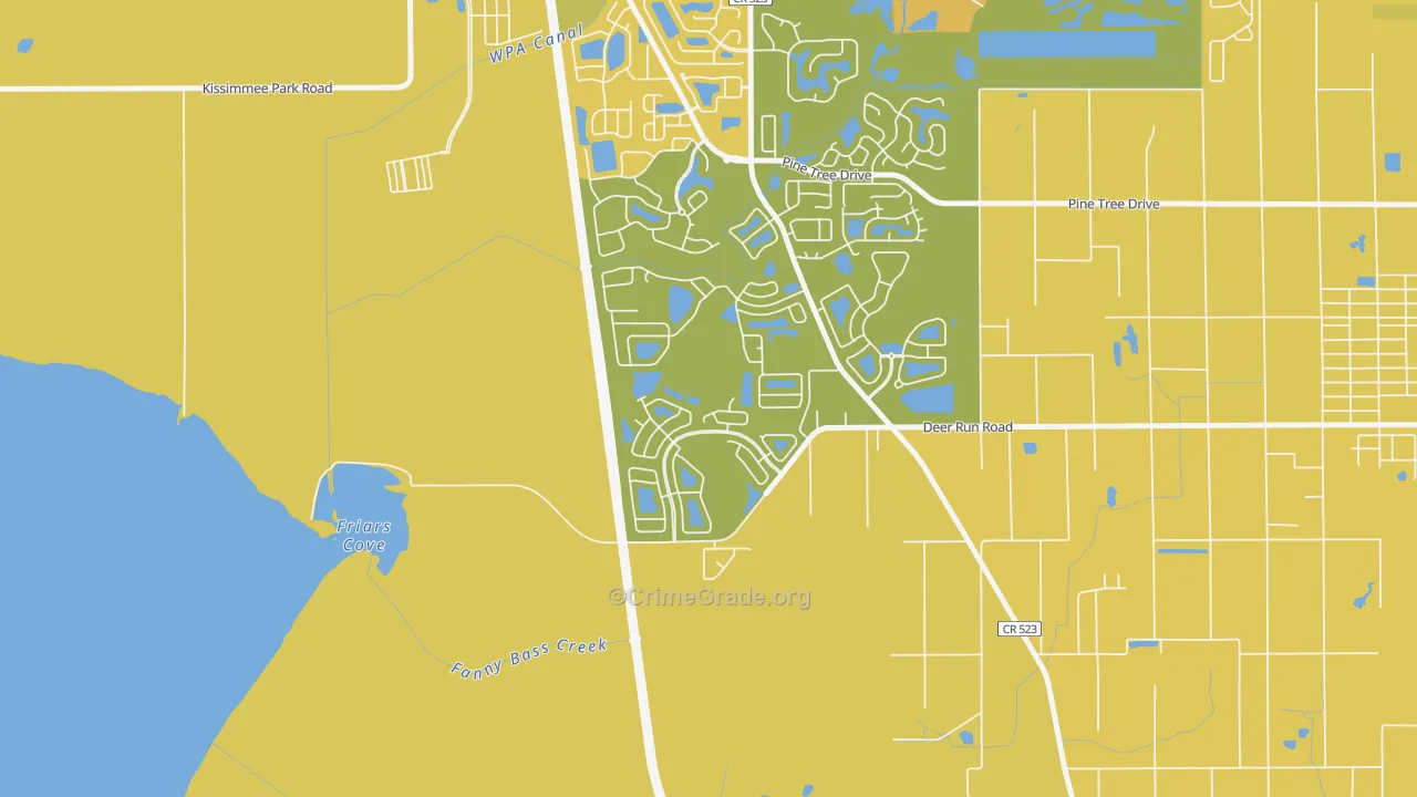 Esprit, St. Cloud, FL Map of Murder Rates