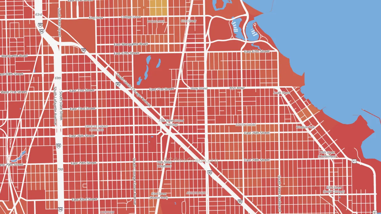 Essex, Chicago, IL Map of Murder Rates