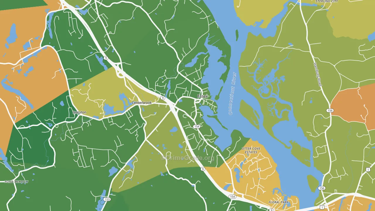 Essex, CT Map of Murder Rates